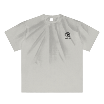 DELAPRIX Hand-Scrunched Sunfade (Gray Apricot) T-Shirt
