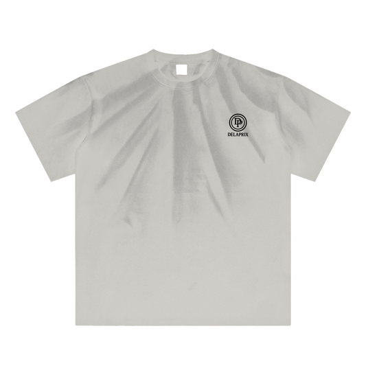 DELAPRIX Hand-Scrunched Sunfade (Gray Apricot) T-Shirt