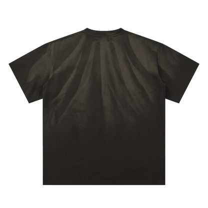 DELAPRIX Hand-Scrunched Sunfade (Sand Black) T-Shirt