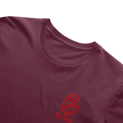 DELAPRIX Short-sleeved (Burgundy) T-shirt