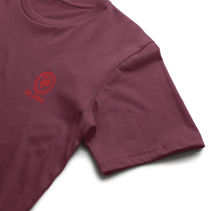 DELAPRIX Short-sleeved (Burgundy) T-shirt