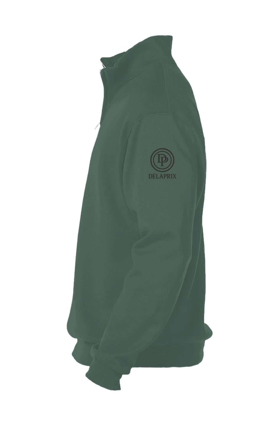 Cadet Collar Quarter-Zip Sweatshirt