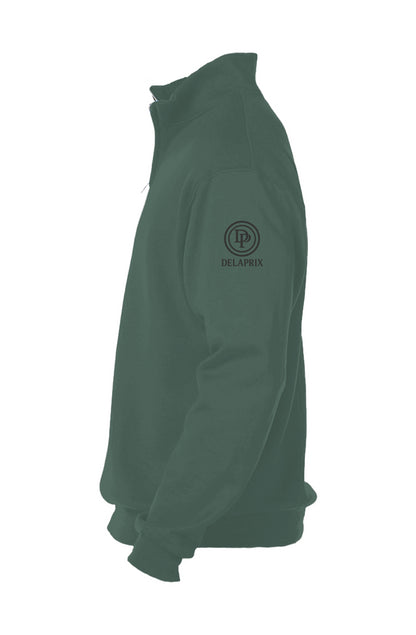 Cadet Collar Quarter-Zip Sweatshirt