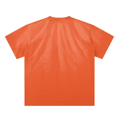 DELAPRIX Hand-Scrunched Sunfade (Sweet Orange) T-Shirt