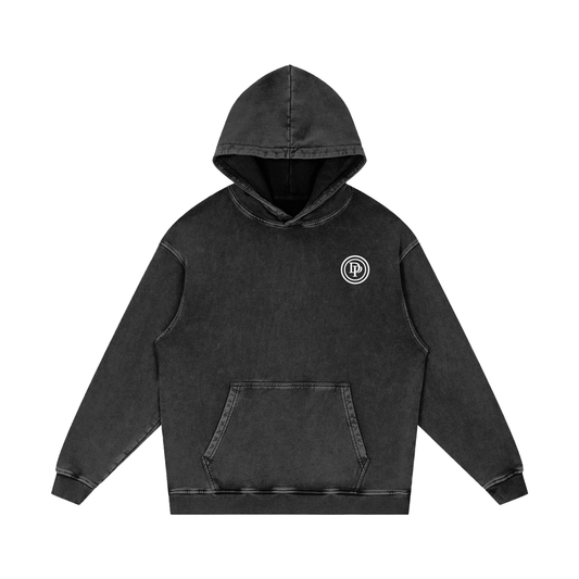 DELAPRIX Snow Washed Loose Cotton (Black Beauty) Hoodie
