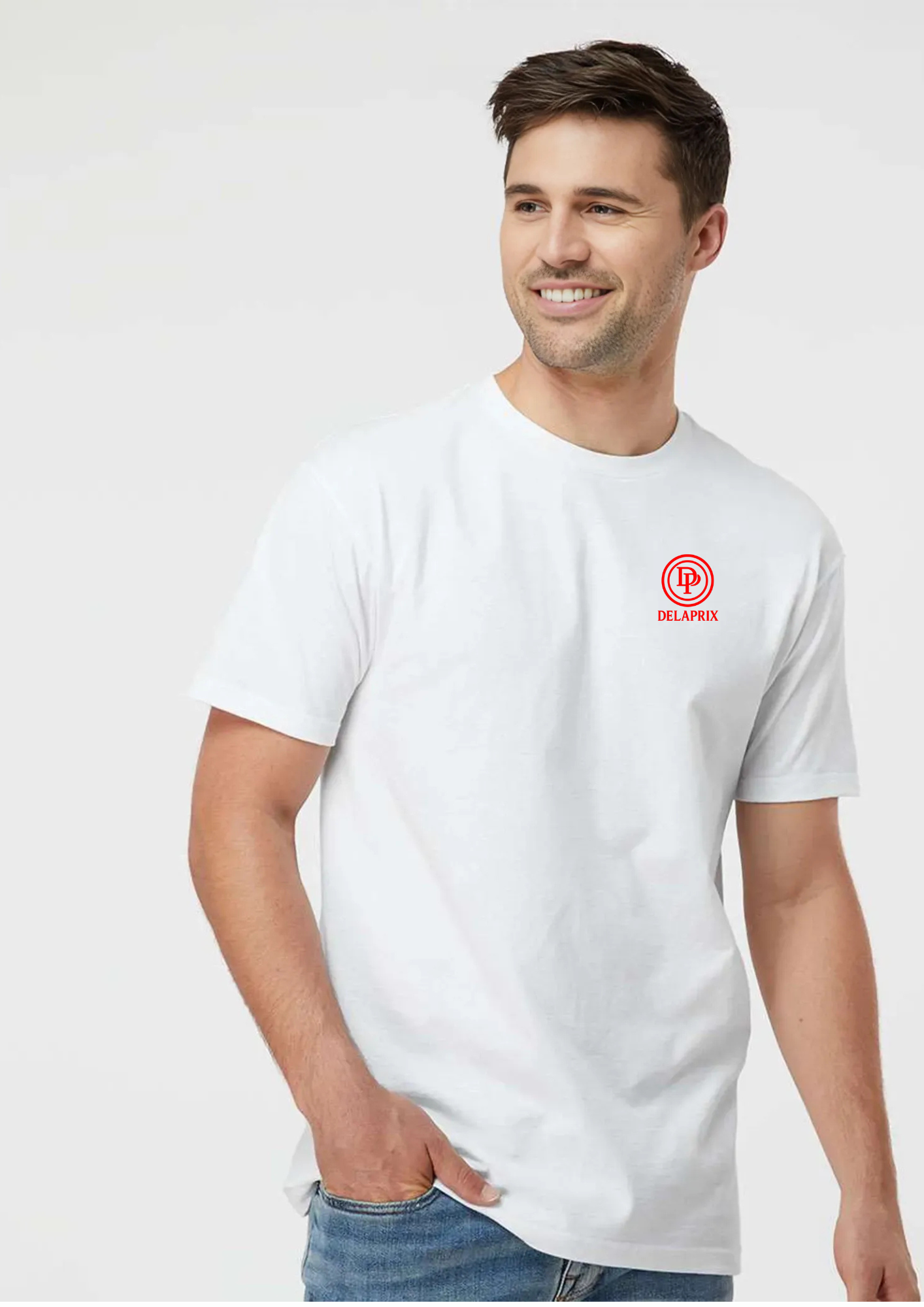 DELAPRIX Short-sleeved (Burgundy) T-shirt