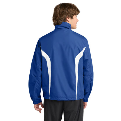 DELAPRIX color-block (True Royal/White) raglan jacket