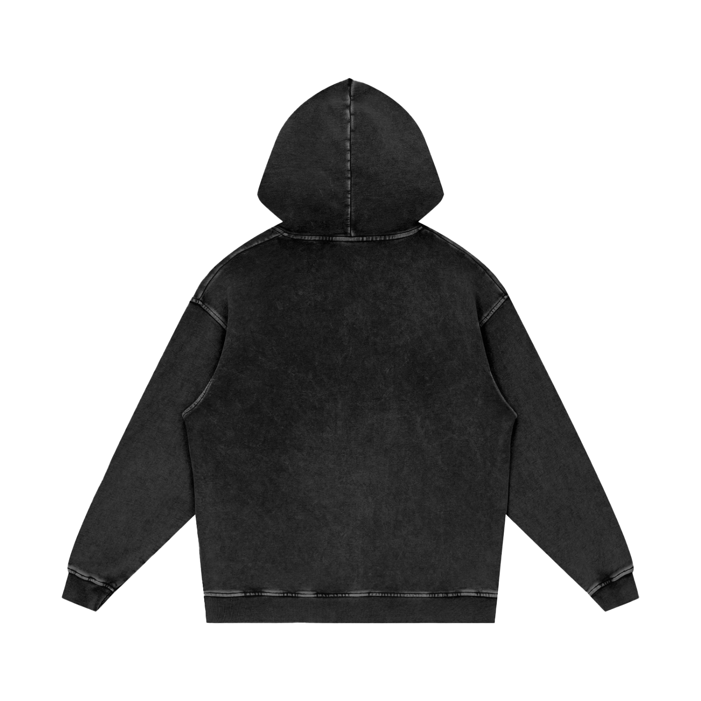 DELAPRIX Snow Washed Loose Cotton (Black Beauty) Hoodie