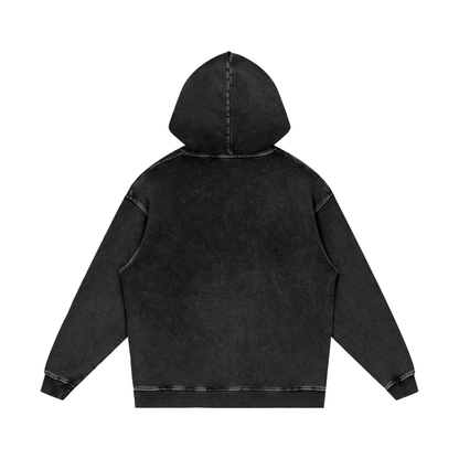 DELAPRIX Snow Washed Loose Cotton (Black Beauty) Hoodie