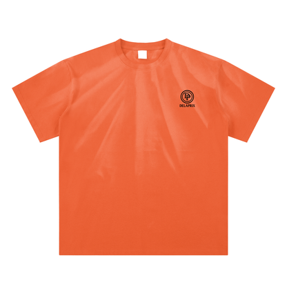 DELAPRIX Hand-Scrunched Sunfade (Sweet Orange) T-Shirt