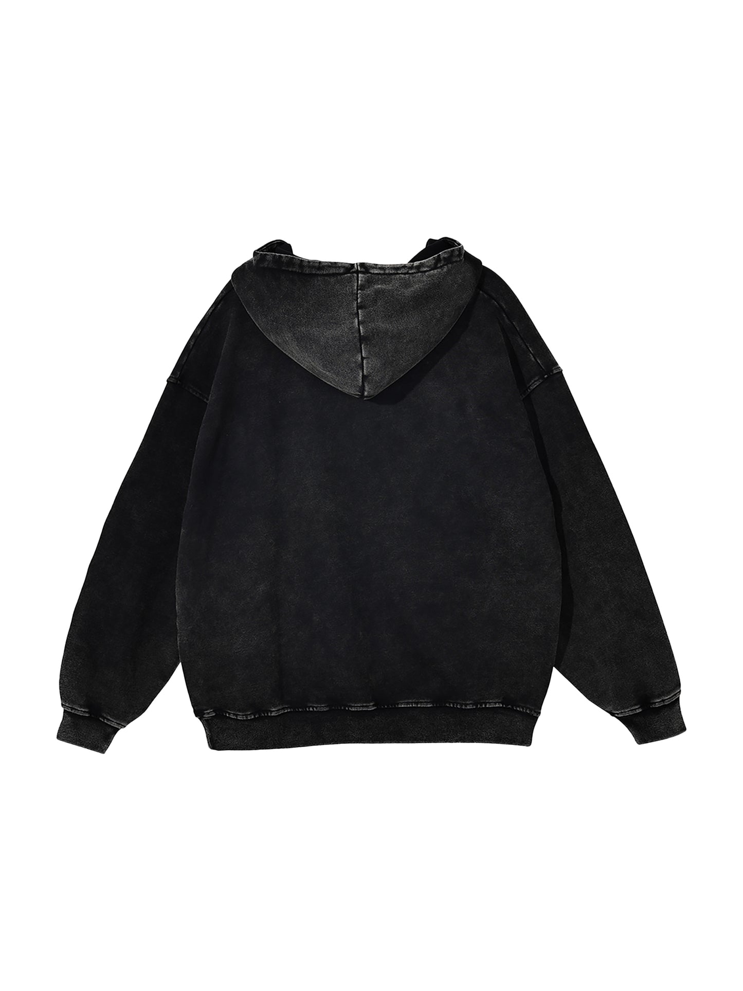 DELAPRIX Snow Washed Loose Cotton (Black Beauty) Hoodie