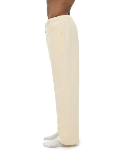 DELAPRIX Heavyweight Fleece Straight Leg (White) Pants
