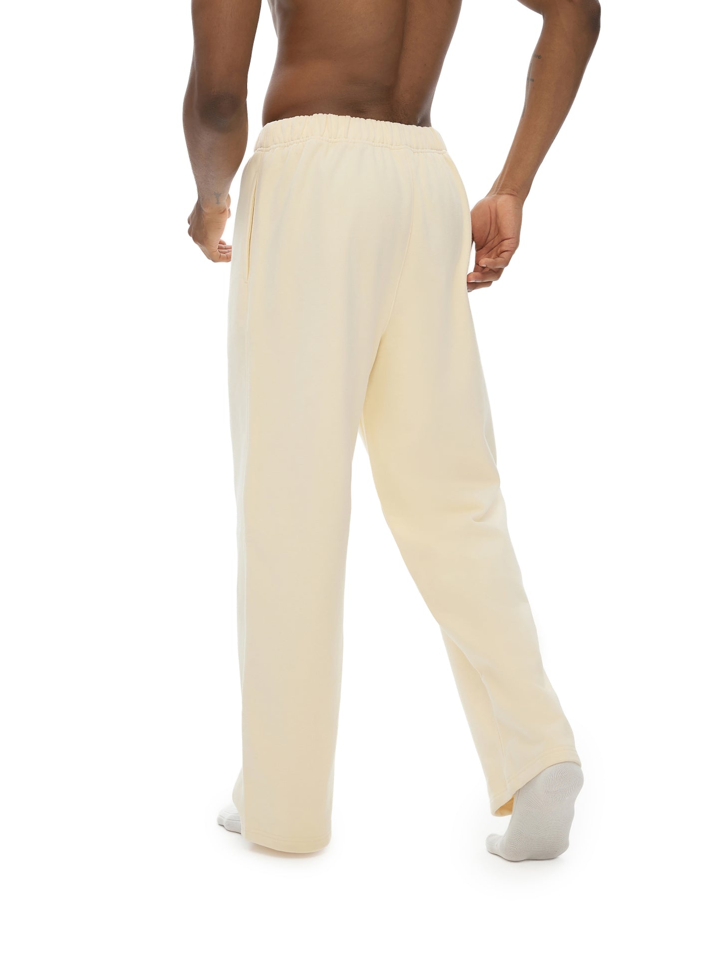 DELAPRIX Heavyweight Fleece Straight Leg (White) Pants