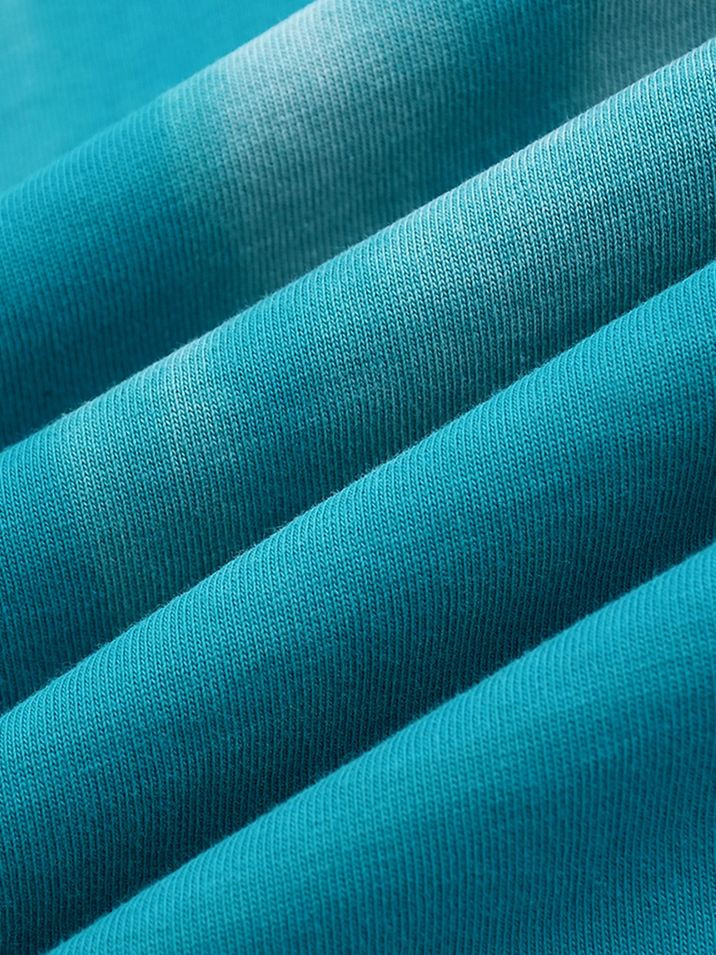 DELAPRIX Hand-Scrunched Sunfade (Peacock Blue) T-Shirt