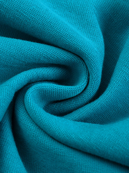 DELAPRIX Hand-Scrunched Sunfade (Peacock Blue) T-Shirt